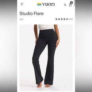 NWT Vuori studio flare leggings